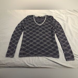 Maje Sweater, size 1, like new, navy and silver